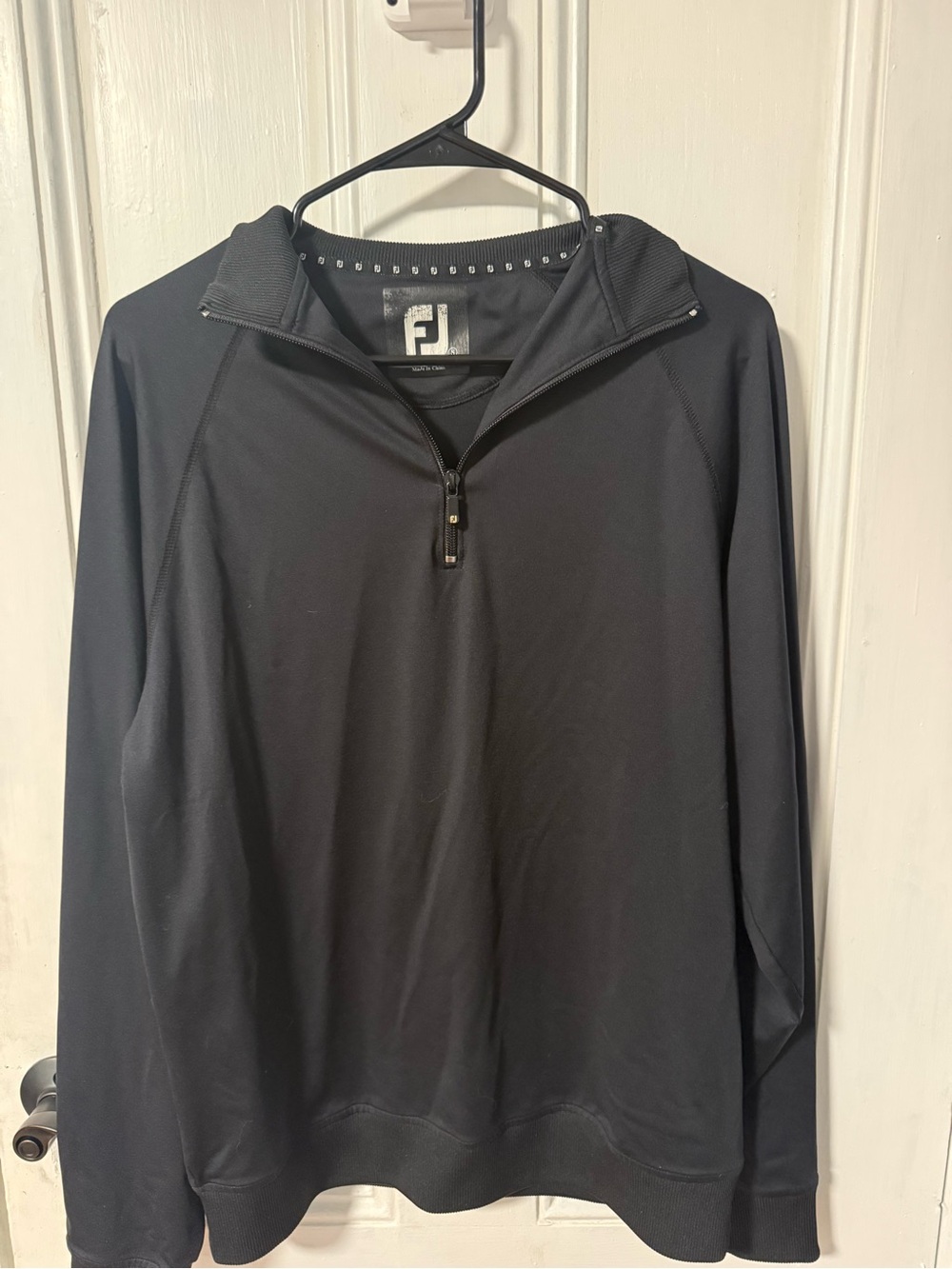 FootJoy Men's Black Quarter-Zip Pullover Jacket S